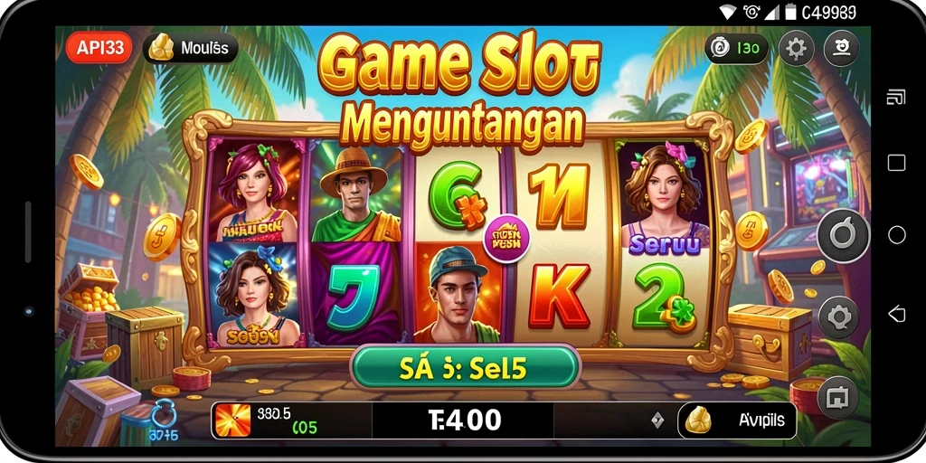 Tampilan menarik dari gameplay API33 yang penuh warna.