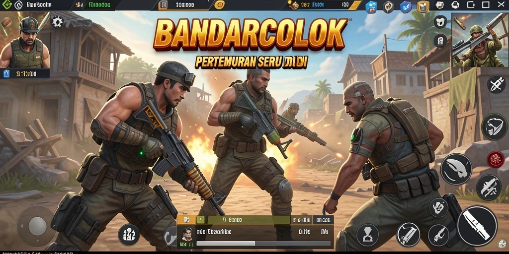Menampilkan aksi pertempuran seru di BANDARCOLOK.