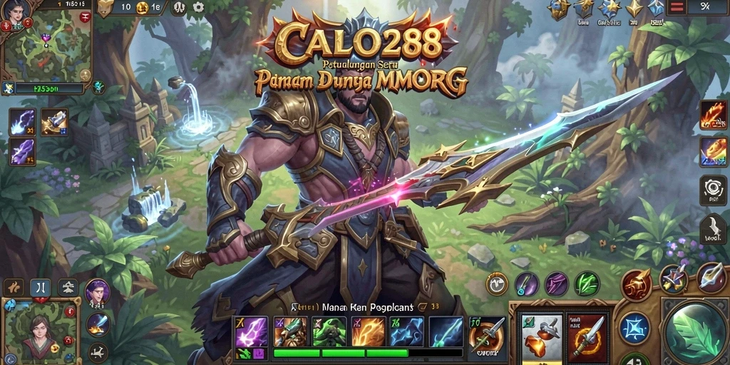 Tampilan gameplay menarik dari CALO288 yang menunjukkan petualangan MMORPG.