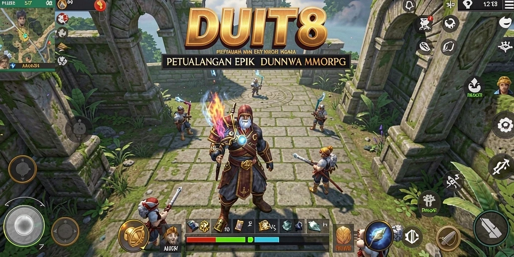 Tampilan mendebarkan dari gameplay DUIT8 yang memikat.