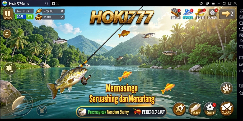 Tangkapan ikan besar dalam gameplay HOKI777 yang seru.