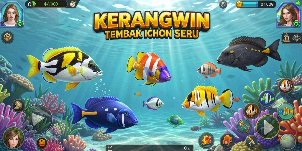 Tampilan gameplay KERANGWIN yang dinamis dan seru.