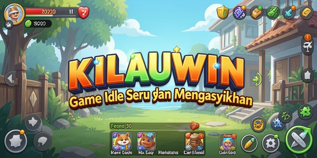Tampilan gameplay KILAUWIN menampilkan aksi Idle yang menghibur dan seru.