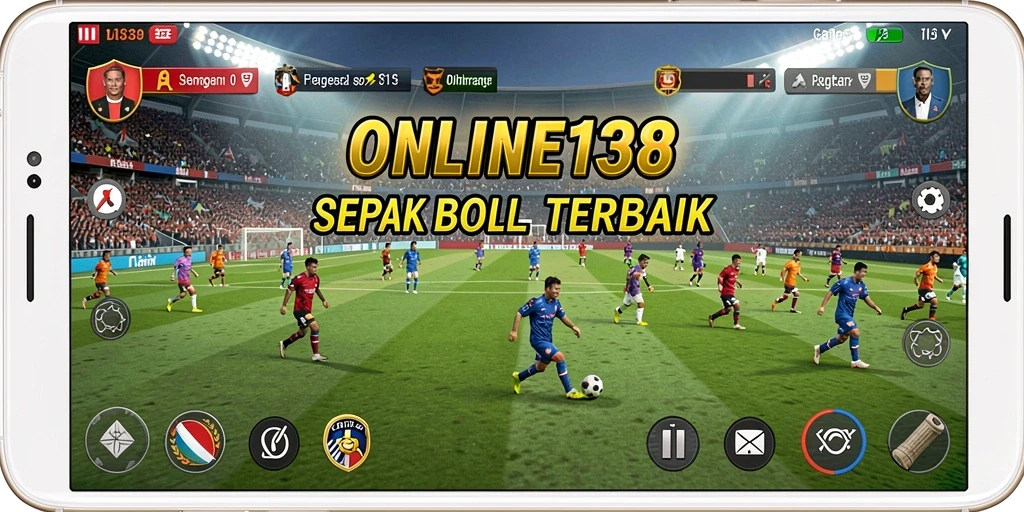 Screenshot utama menunjukkan gameplay mendebarkan dalam ONLINE138.