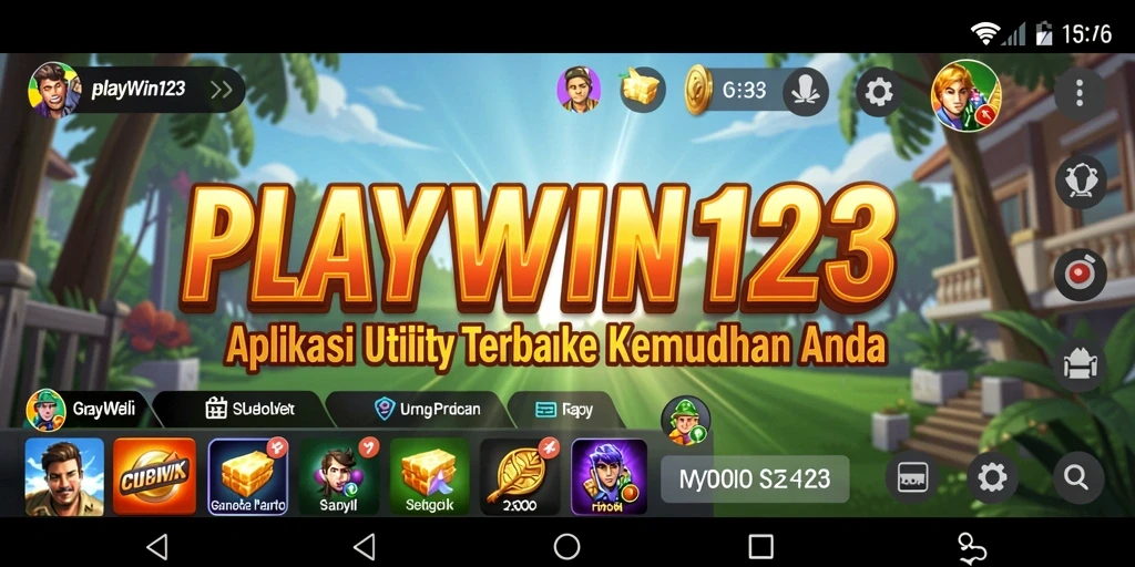 Tampilan utama PLAYWIN123 yang memudahkan navigasi penggunaan aplikasi Utility.