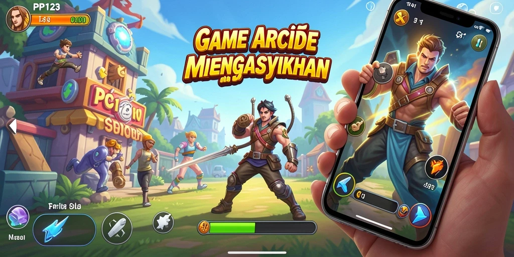 Tangkapan layar menampilkan gameplay seru PP123 yang penuh aksi.