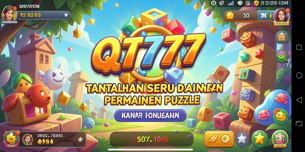Tampilan gameplay QT777 yang menantang dan interaktif.