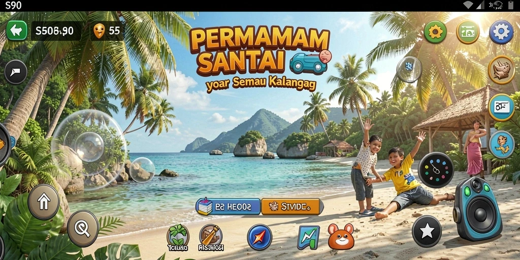 Tampilan gameplay <strong>S80</strong> yang penuh warna dan menarik.