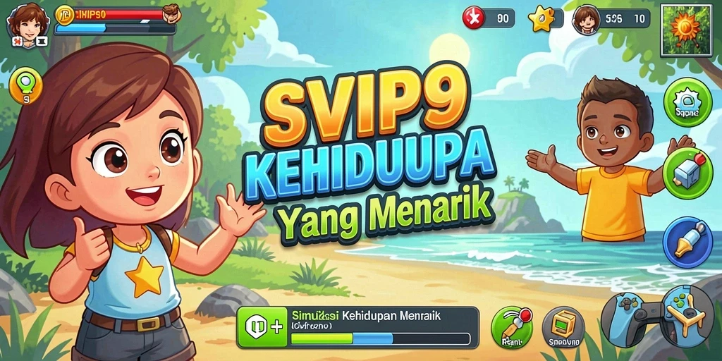 Tampilan gameplay <strong>SVIP9</strong> menunjukkan interaksi karakter dalam lingkungan yang dinamis.