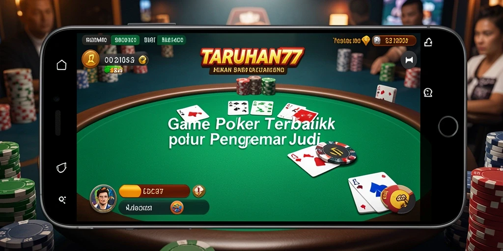 Screenshot gameplay TARUHAN77 menampilkan suasana permainan Poker yang mengasyikkan.