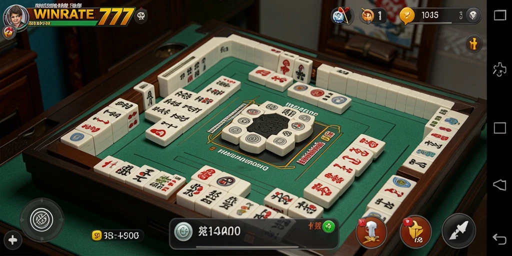 Tampilan gameplay Mahjong yang menarik dan interaktif di WINRATE777.